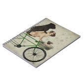Pugs op fiets notitieboek (Linkerzijde)