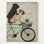 Pugs op fiets planner (Achterkant)