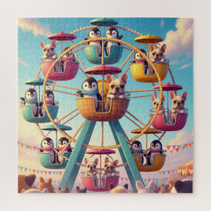 Pugs & Penguins reuzenrad Legpuzzel