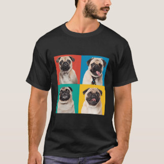 Pugs Portrait Foto's Carlino voor Hondenliefhebber T-shirt