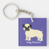 Pugs, sleutelhanger (voorkant)