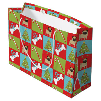 Pugs, snoeprietjes, Botten, bomen Large Cadeautasje