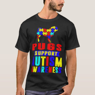 Pugs Support Autisme Awareness T-shirt