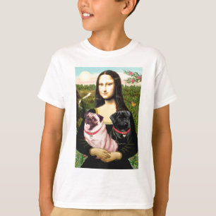 Pugs (Tamme + Zwart) - Mona Lisa T-shirt