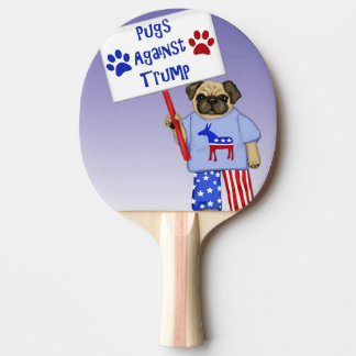 Pugs tegen Trump Tafeltennisbatje