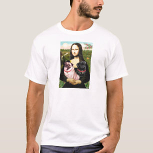 Pugs (Vaal + Zwart) - Mona Lisa T-shirt