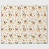 Pugs Wrapping Paper Cadeaupapier (Vlak)