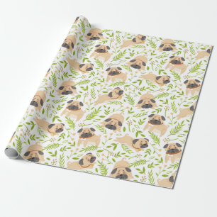 Pugs Wrapping Paper Cadeaupapier