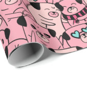 Pugs Wrapping Paper Cadeaupapier (Rol Hoek)