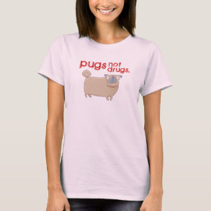 Pugs zonder drugshirt t-shirt