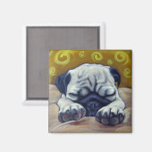 PugSleepy Magneet (Voorkant / Achterkant)