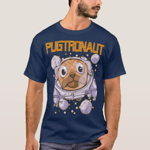 Pugtronaut Pug Astronaut T-shirt