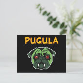 Pugula de Vampire Dog Briefkaart (Staand voorkant)