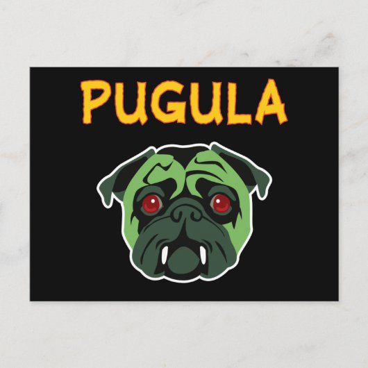Pugula de Vampire Dog Briefkaart (Voorkant)