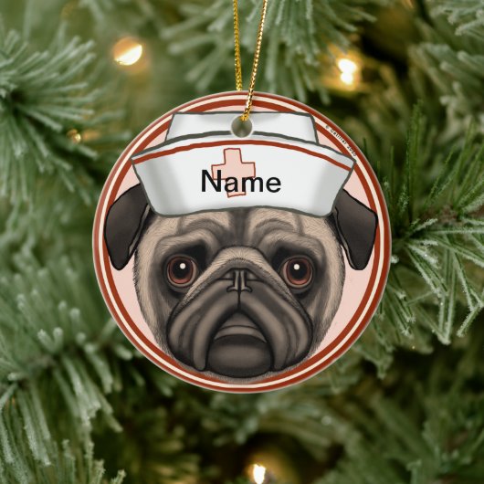 Pugverpleegkundige Keramisch Ornament (Boom)