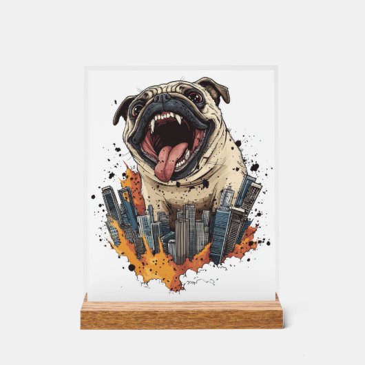 Pugzilla Attaque � Drôle de Chien Monstre (Recto)