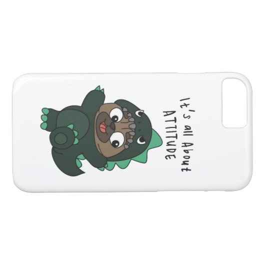 Pugzilla Case-Mate iPhone Case (Achterkant (Horizontaal))