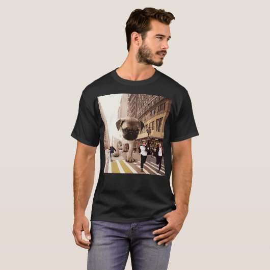 PUGZILLA Funny Pug voor Hondenliefhebbers naar Hal T-shirt (Voorkant volledig)