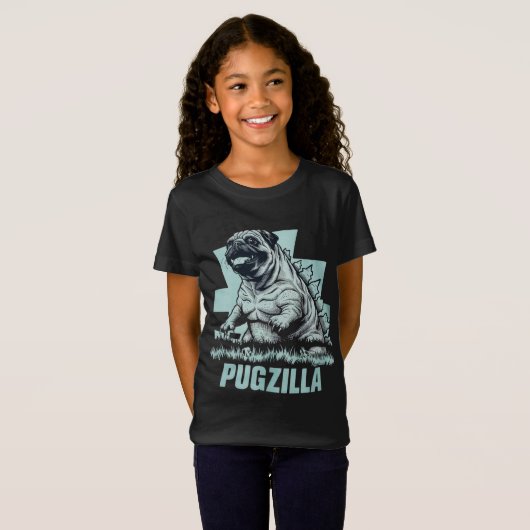 Pugzilla T-shirt (Voorkant volledig)
