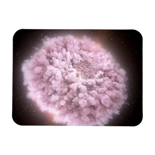 puinwolk van twee neutronensterren magneet (Horizontaal)