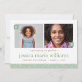 Puis et maintenant 2 Faire-part de graduation phot (Devant)