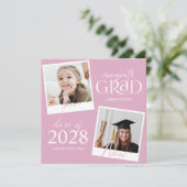 Puis Et Maintenant | 2 Faire-part d'obtention d'un (Debout devant)