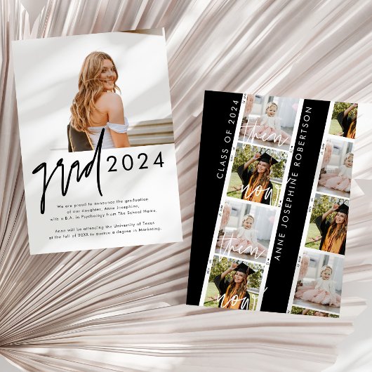 Puis Et Maintenant Faire-part De Diplôme Photo Mod