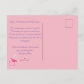 Puis il y eut 3 carte de postale d'annonce de bébé (Dos)