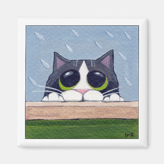 Puis-Je Arriver ? - Aimant de chat (Devant)