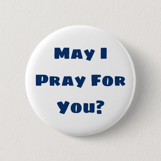 Puis-Je Prier Pour Vous ? Badge (Devant)