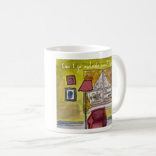 Puis-je sortir maintenant (s'il vous plaît) Mug (Devant droit)