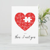 Puis je t'ai rencontré la carte romantique de la S (Debout devant)