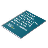 Puisque carnet de notes à spirale d'idées (Côté gauche)