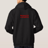 Puisque c'est un noir de sweat - shirt à capuche (Dos)
