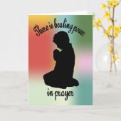 Puissance curative de carte de prière (Fleur jaune)