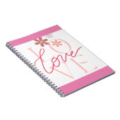 Puissance de l'amour Carnet spiral rose (Côté Droit)