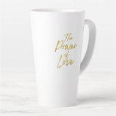 Puissance de l'amour grande latte Mug (Angle droit)