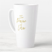 Puissance de l'amour grande latte Mug (Angle gauche)