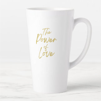 Puissance de l'amour grande latte Mug