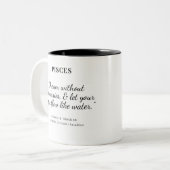 Puissance de l'étoile : Mug d'astrologie des pêism (Devant gauche)