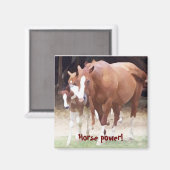 Puissance du cheval ! Magnet (Recto/Verso)
