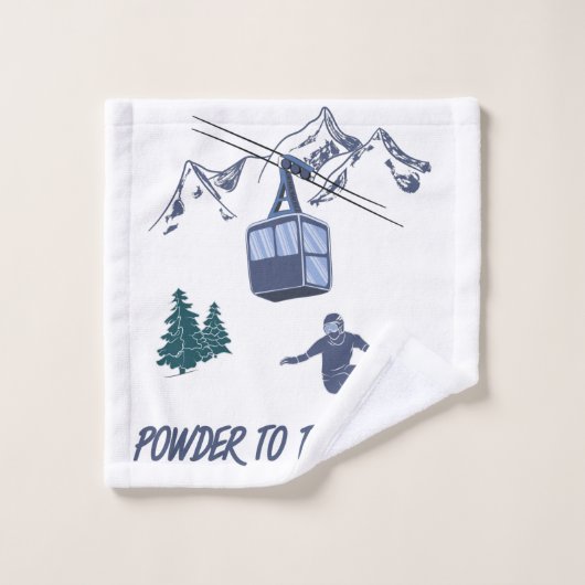 Puissance du snowboard pour le peuple Station de s (Gant de toilette)