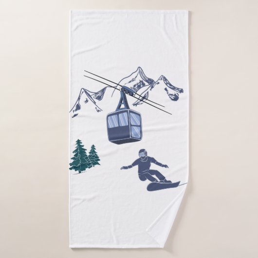Puissance du snowboard pour le peuple Station de s (Serviette de bain)
