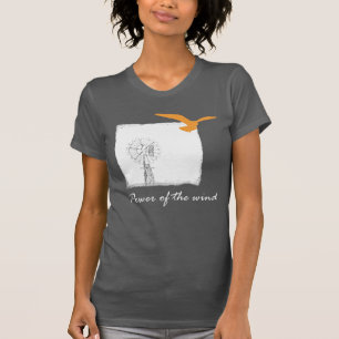 Puissance du T-shirt au vent