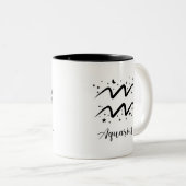 Puissance étoilée : Mug d'Astrologie Aquarius (Devant droit)