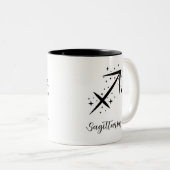 Puissance étoilée : Mug d'astrologie Sagittarius (Devant droit)
