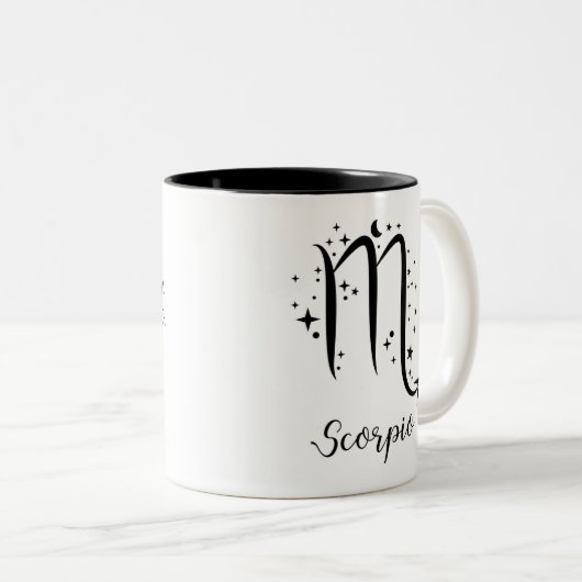 Puissance étoilée : Mug d'astrologie Scorpio (Devant droit)