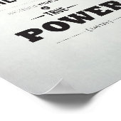 Puissance réelle - Impression d'art de 8 po x 10 p (Coin)