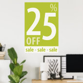 Puissant 25 % DE BON VOYAGE - affiche de vente au  (Bureau à domicile)