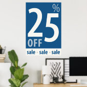 Puissant 25 % DE BON VOYAGE - affiche de vente au  (Bureau à domicile)